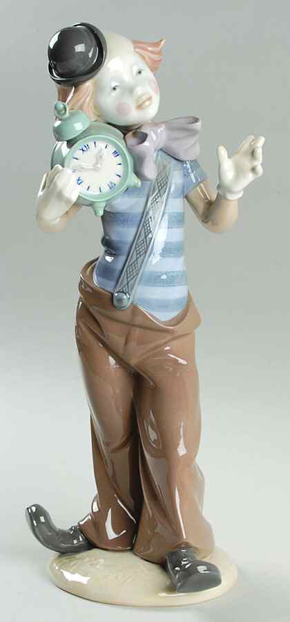 Clown Children Clown With Alarm Clock - With Box by Lladro-1
