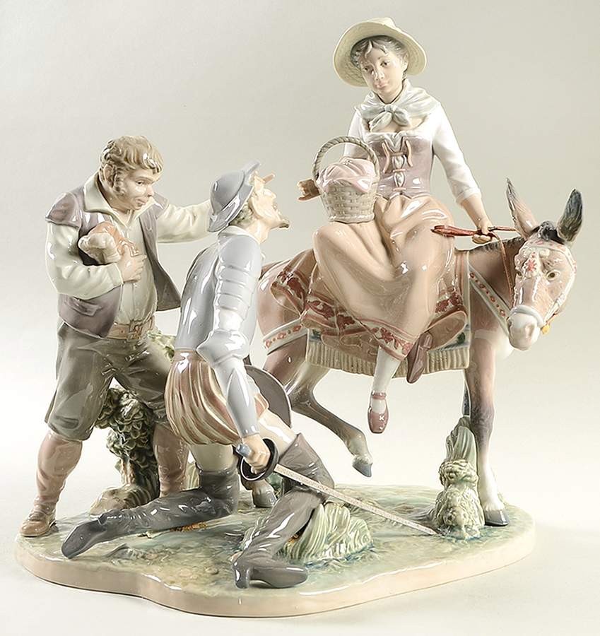 Don Quixote Found Dulcinea - Boxed by Lladro-1