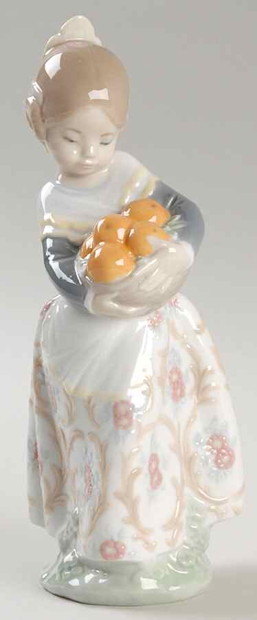 Valencian Girl From Valencia-With Oranges - Boxed by Lladro-1