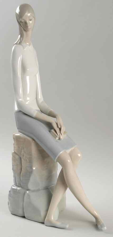 School Students Girl Student - Boxed by Lladro-1