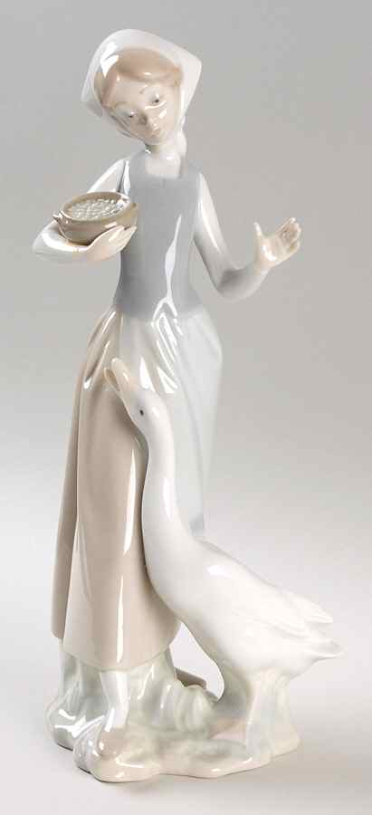 Children with Animals Girl With Duck - No Box by Lladro-1