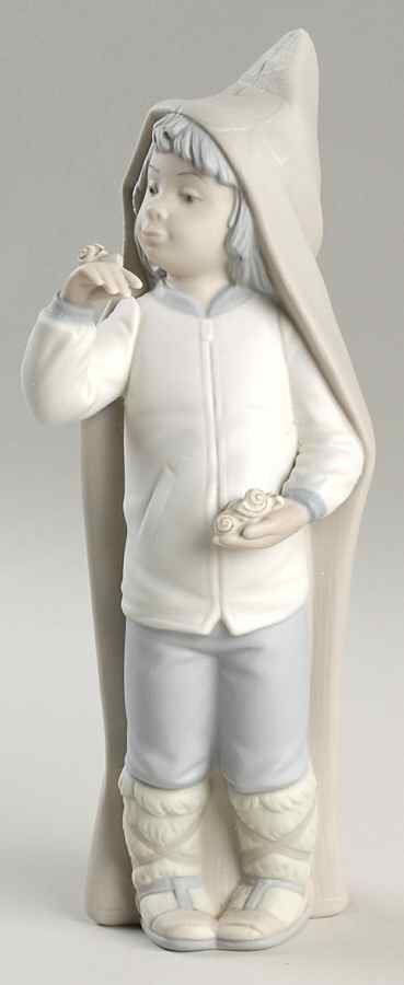 Children with Animals Boy With Snails - No Box by Lladro-1