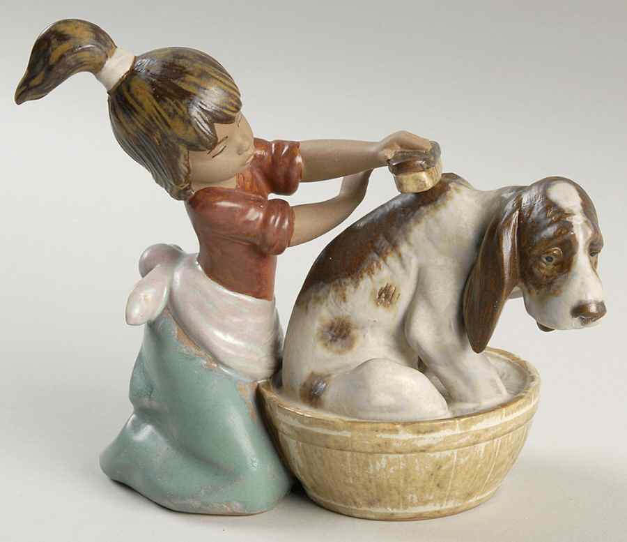 Children with Animals Bashful Bather - No Box by Lladro-1