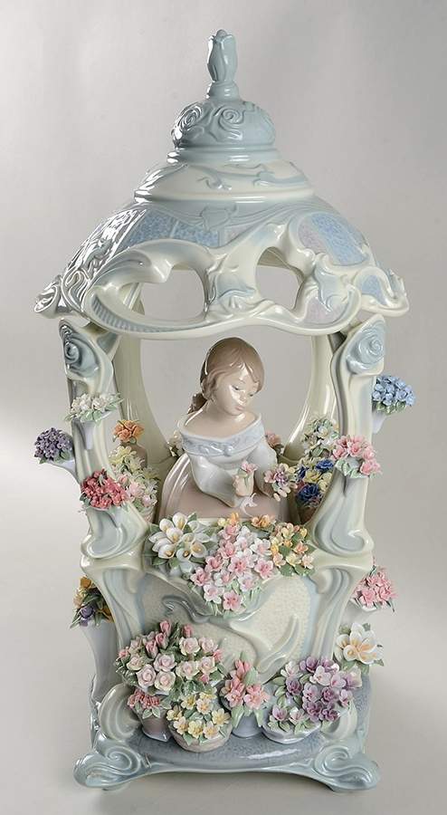 Romance (Singles) Gazebo In Bloom - Boxed by Lladro-1