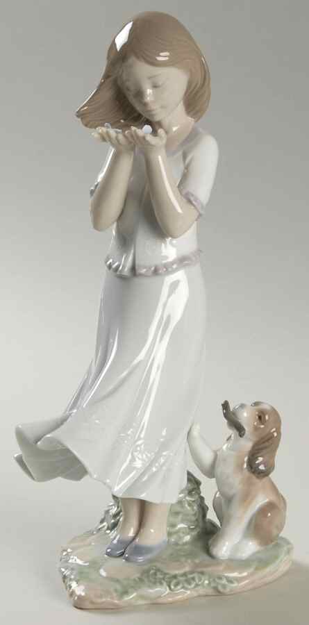 Children with Animals Whispering Breeze - Boxed by Lladro-1