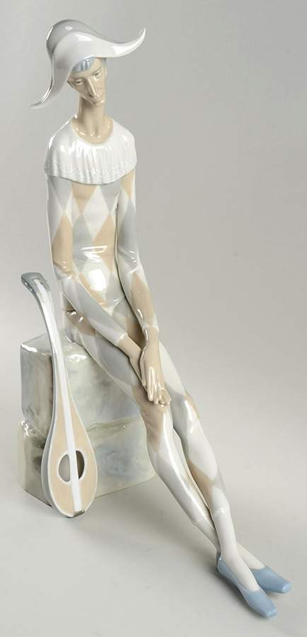 Commedia Dell'Arte Sad Harlequin - Boxed by Lladro-1