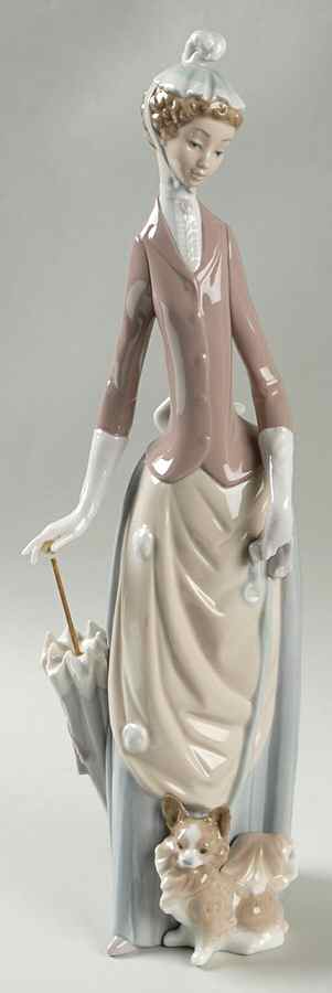 Women with Dogs Woman With Dog - No Box by Lladro-1