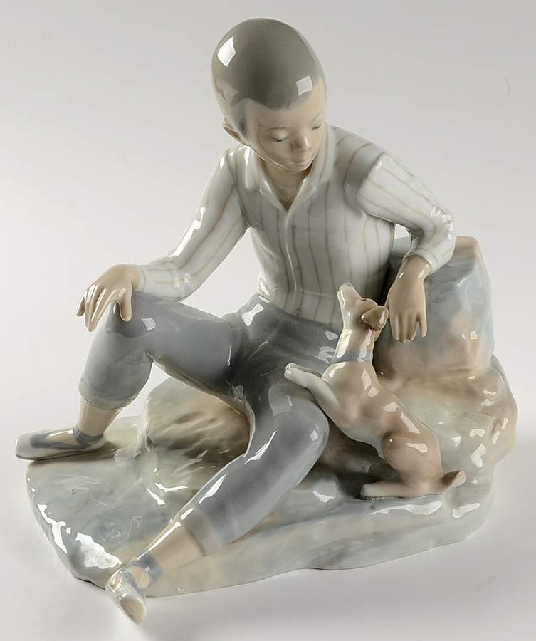 Children with Animals Boy With Dog - No Box by Lladro-1