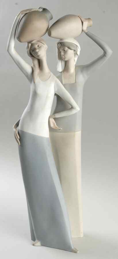 Women Working Two Women W/Jugs - Boxed by Lladro-1