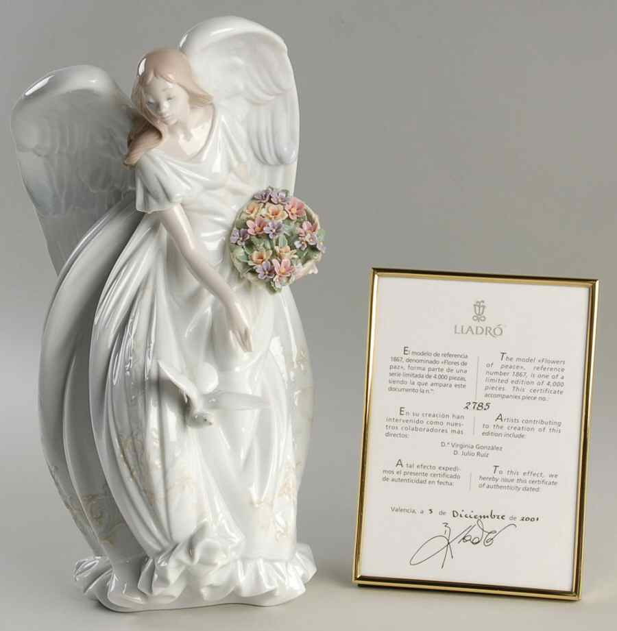 Angels and Cherubs Flowers Of Peace - No Box by Lladro-1