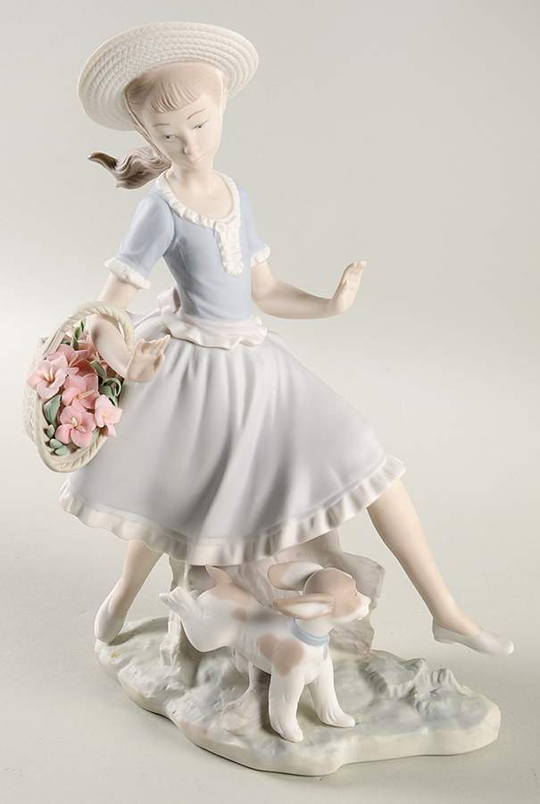 Children with Animals Country Lass With Dog - No Box by Lladro-1