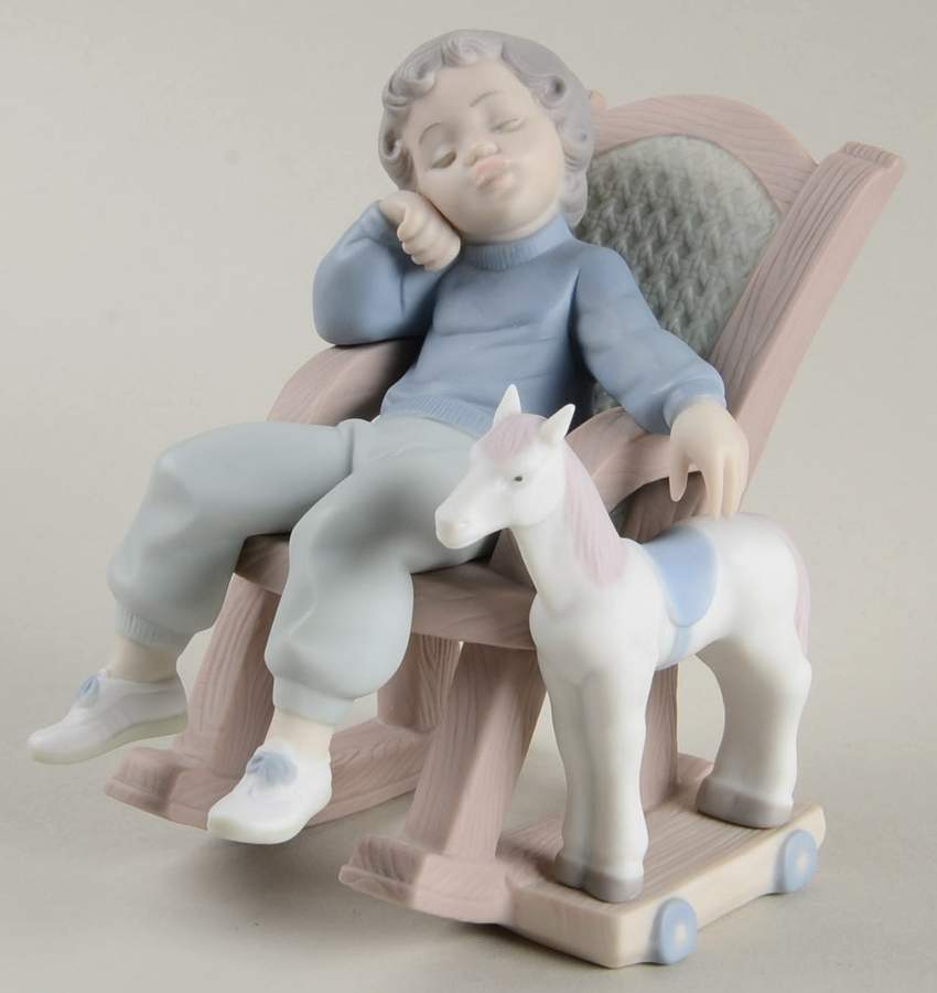 Children Playing All Tuckered Out - No Box by Lladro-1