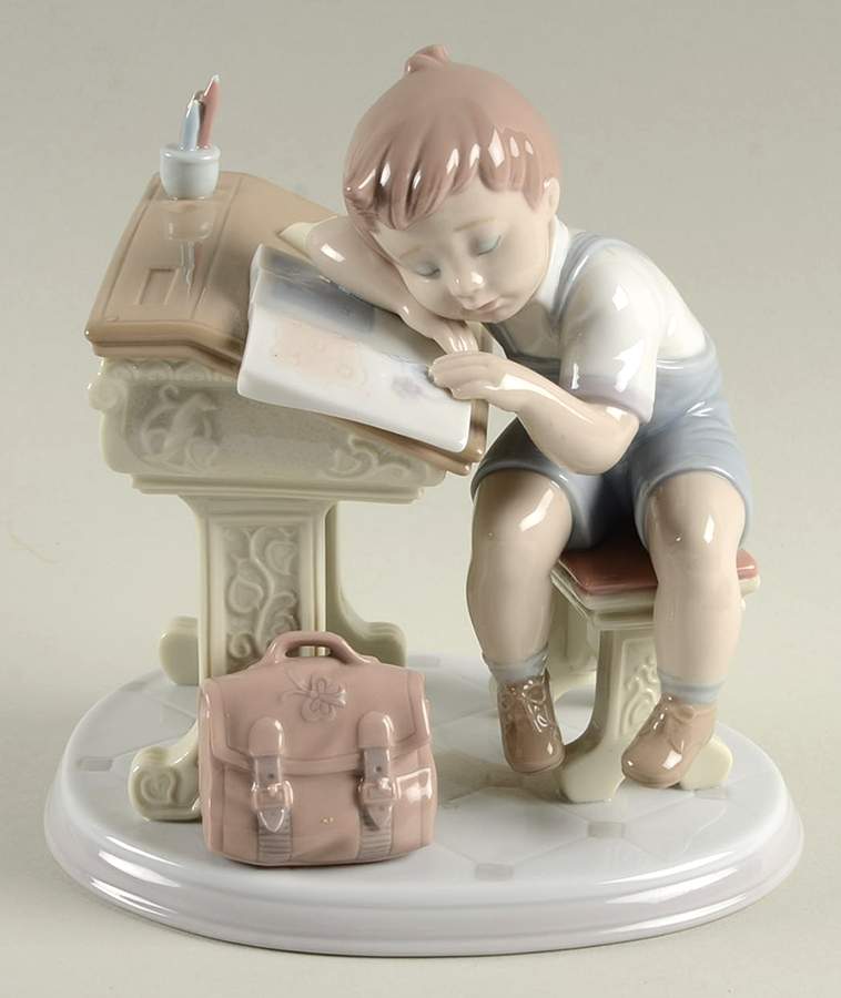 School Students Sleepy Scholar - Boxed by Lladro-1