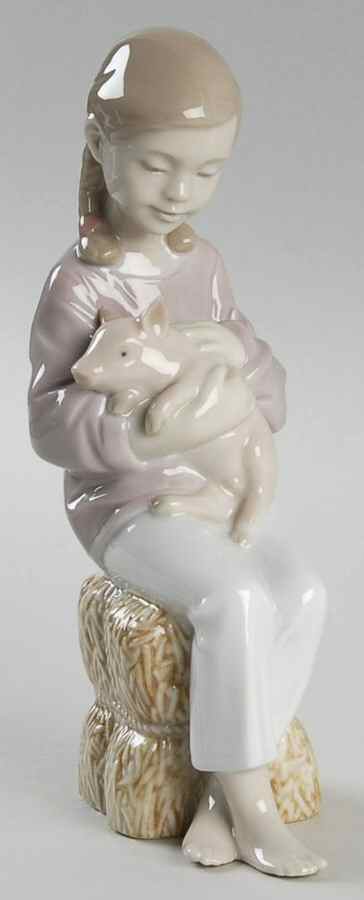 Children with Animals Pigtails - Boxed by Lladro-1