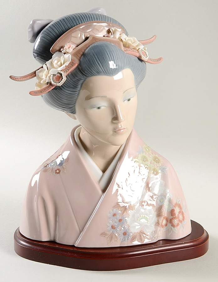 Asian Inspiration Lady Of The East - Bust - No Box by Lladro-1