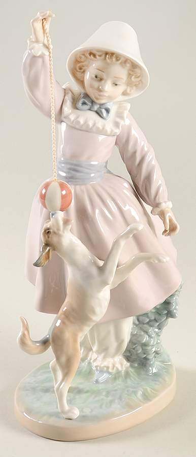 Children with Animals Teasing The Dog - No Box by Lladro-1