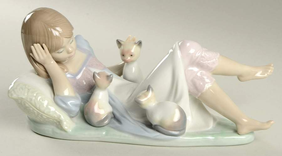 Children with Animals Interrupted Nap - Boxed by Lladro-1