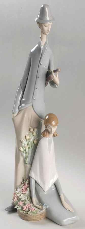 Musical Violinist And Girl - No Box by Lladro-1