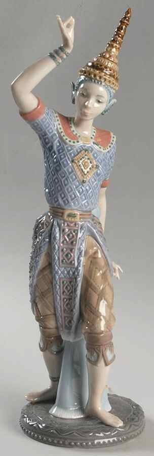 Asian Inspiration Siamese Dancer-Male - No Box by Lladro-1