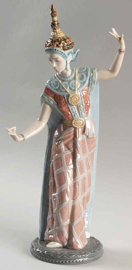 Asian Inspiration Siamese Dancer-Female - No Box by Lladro-1