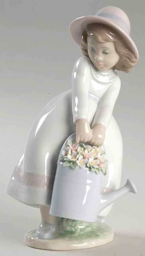 Children with Flowers Springtime Fun - No Box by Lladro-1