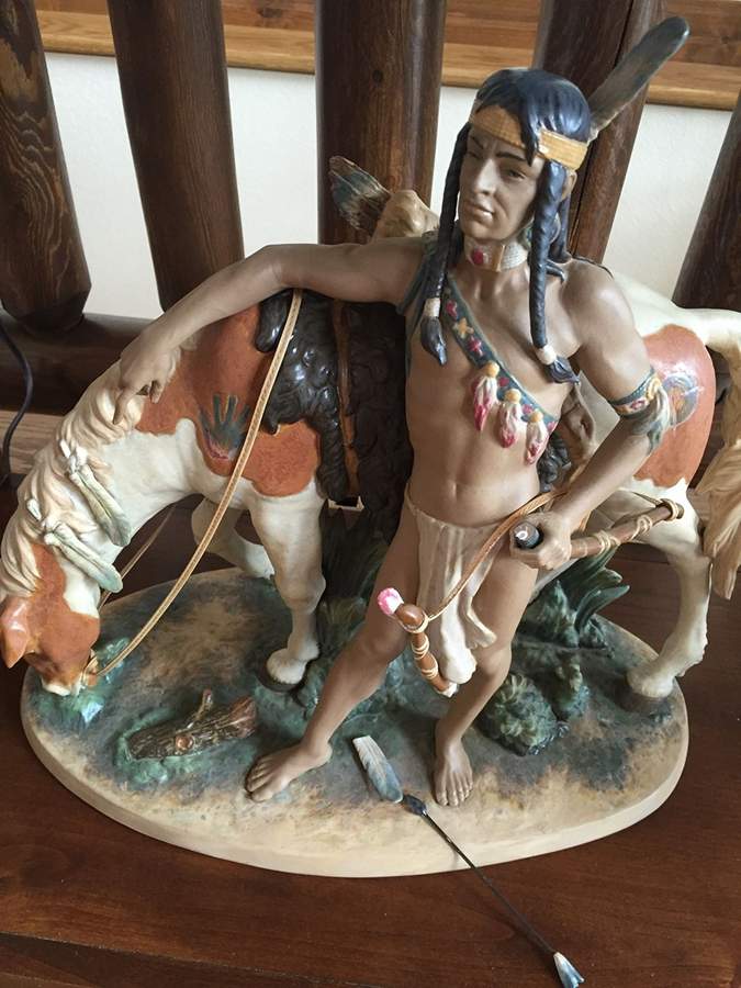 Native Americans Indian Brave - Boxed by Lladro-1