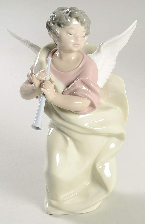 Angels and Cherubs Angel With Clarinet - No Box by Lladro-1