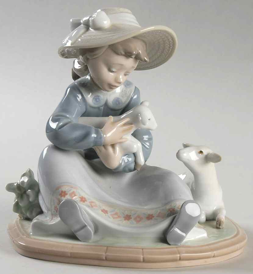 Children with Animals Lambkins - Boxed by Lladro-1