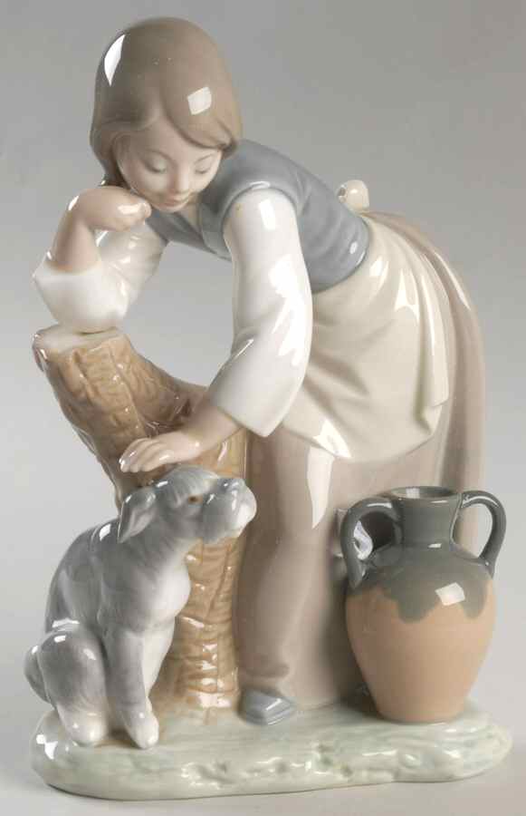 Children with Animals Caress And Rest - No Box by Lladro-1