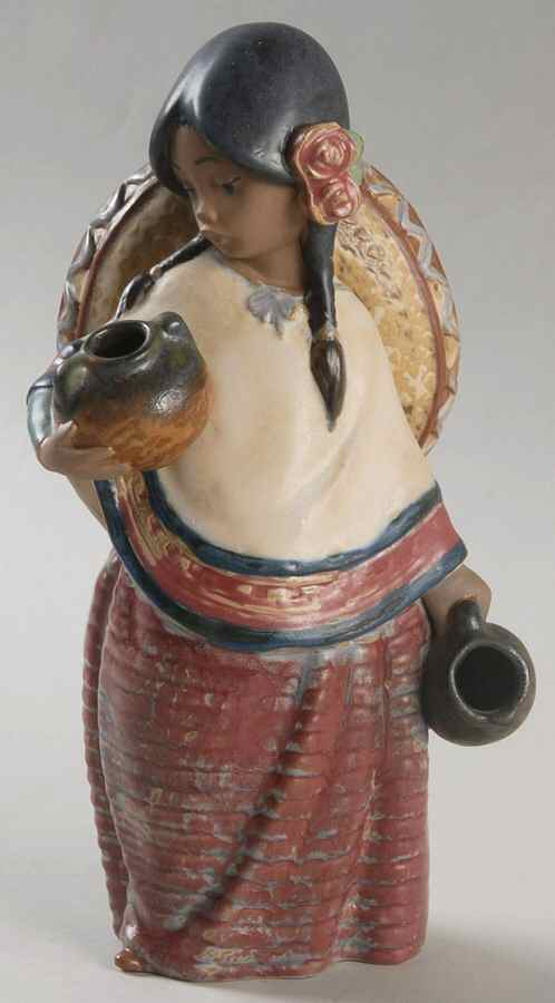 Spanish Traditions Pepita With Sombrero - No Box by Lladro-1