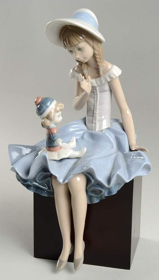 Children Playing Suzy And Her Doll - Boxed by Lladro-1
