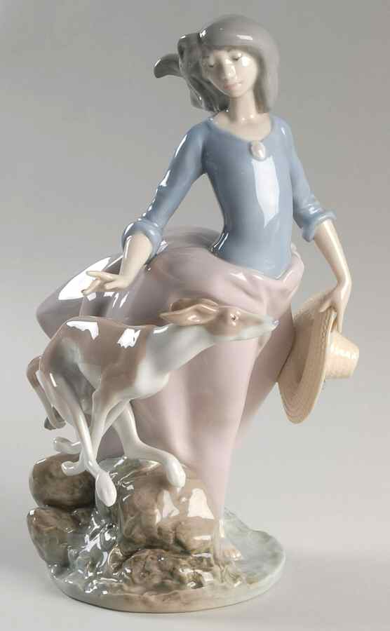 Women with Dogs Afternoon Jaunt - No Box by Lladro-1