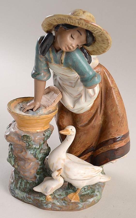 Children with Animals Laundry Day - Boxed by Lladro-1