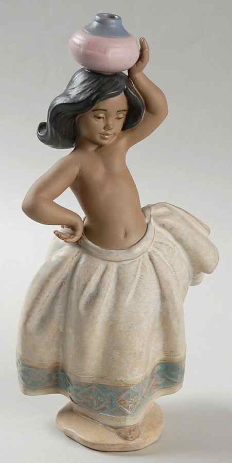 Nudes Little Peasant Girl - No Box by Lladro-1