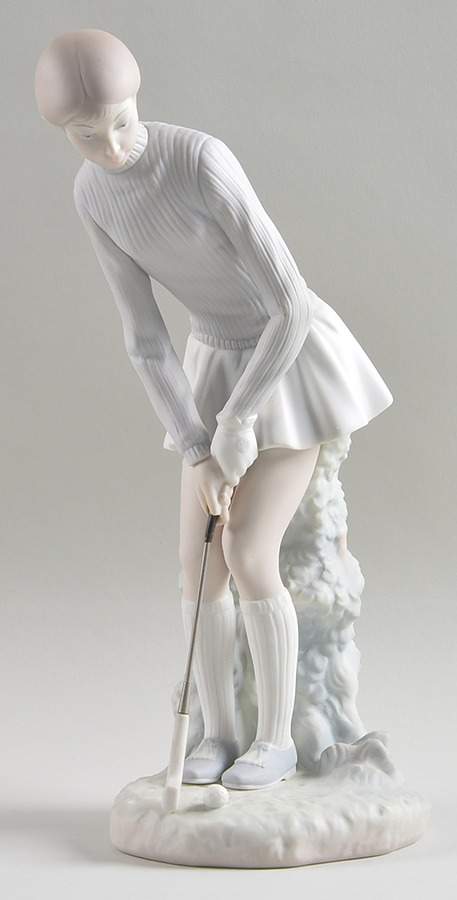 Sports Lady Golfer - No Box by Lladro-1