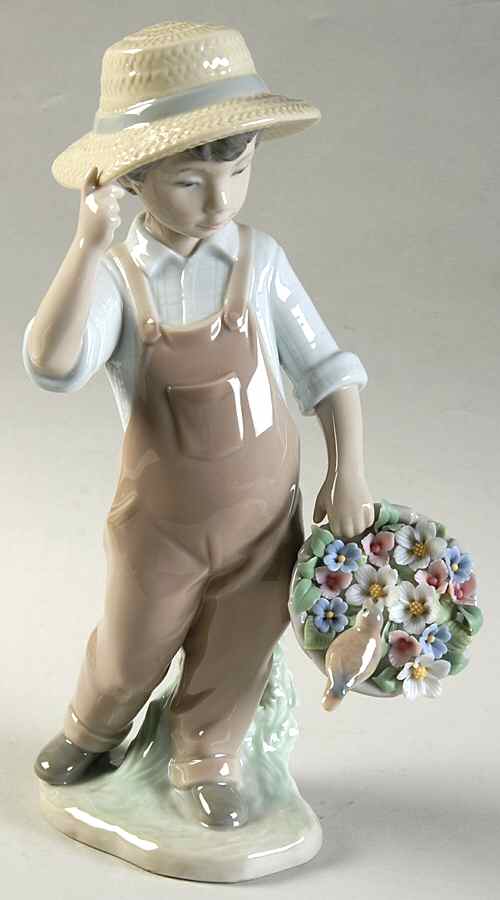 Children with Flowers My Happy Friend - Boxed by Lladro-1