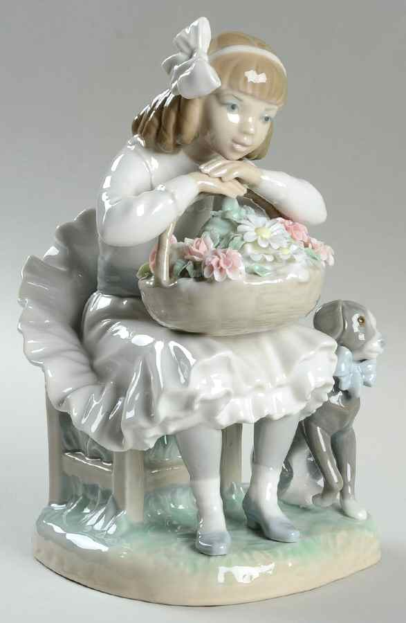 Children with Flowers Girl With Flowers - No Box by Lladro-1