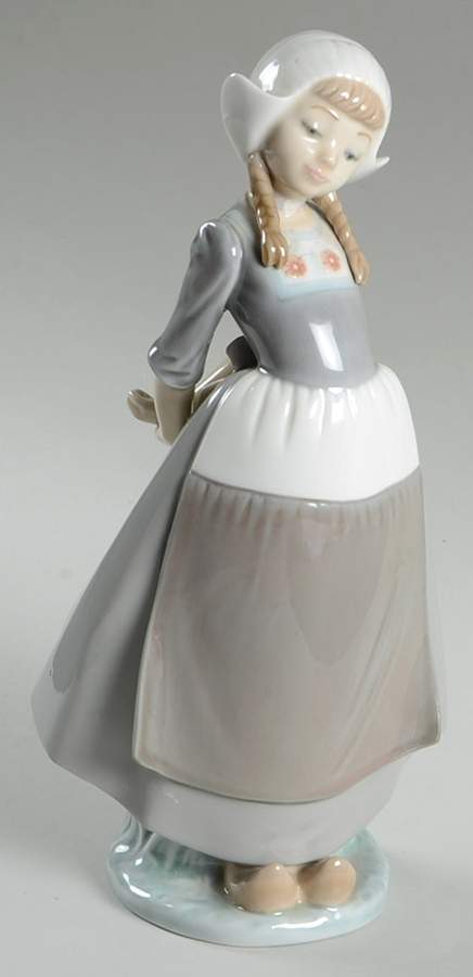 Dutch Girl Group Kristina-Hands Behind Back - With Box by Lladro-1