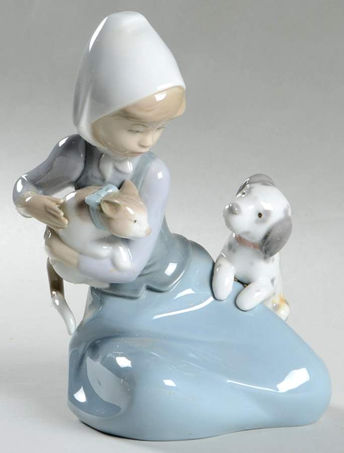 Children with Animals Little Friskies - Boxed by Lladro-1