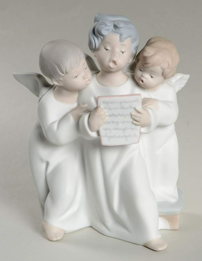 Little Angels in White Group Of Angels - Boxed by Lladro-1
