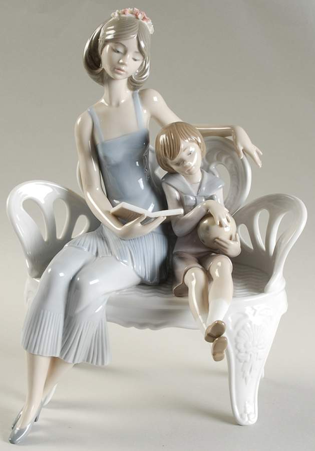 Women and Children Once Upon A Time - No Box by Lladro-1