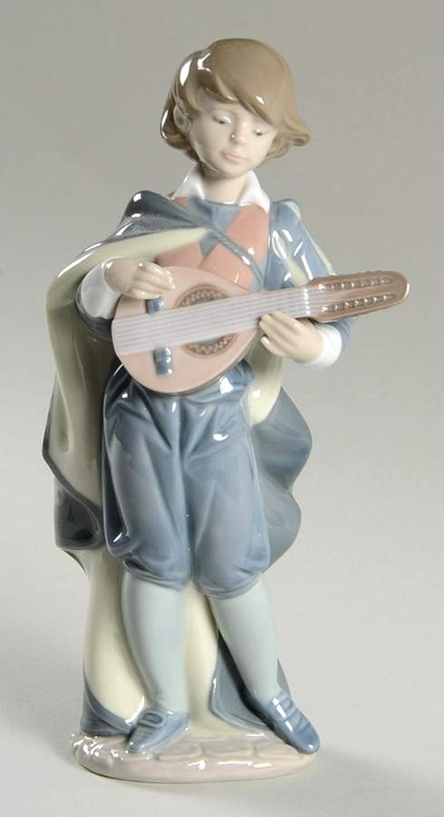 Musical Young Mandolin Player - Boxed by Lladro-1
