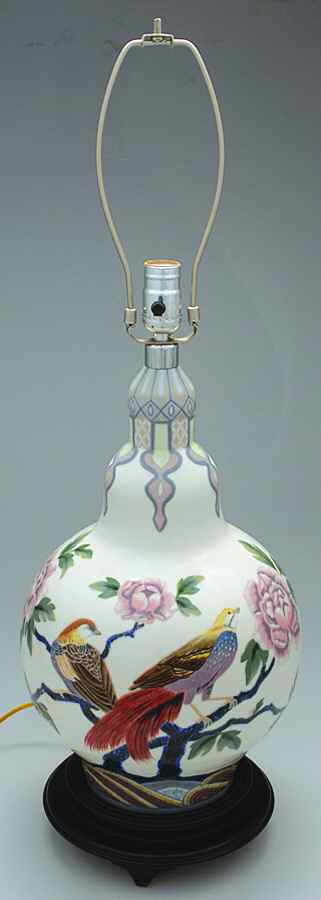 Lladro Lamps Birds & Peonies - With Box by Lladro-1