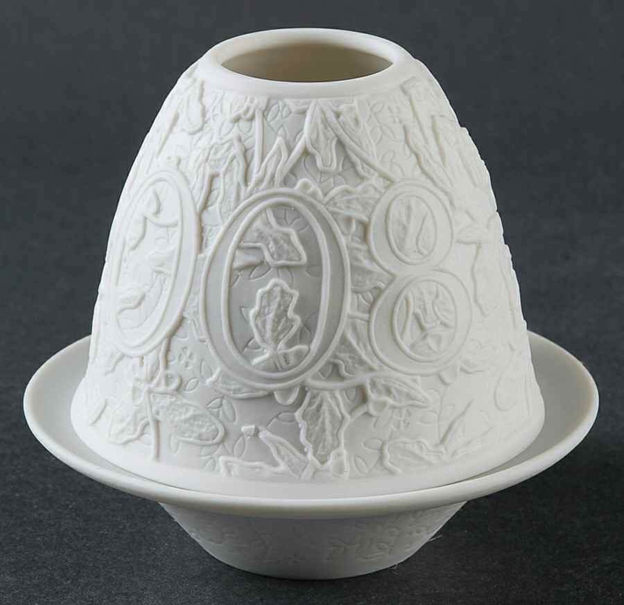 Lithophane Candle Votive 2008 Christmas - Boxed by Lladro-1