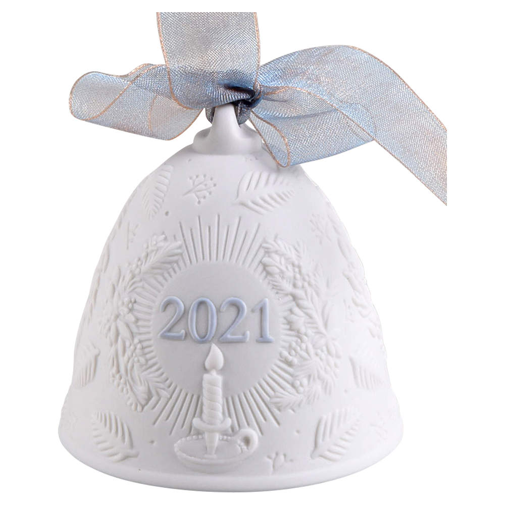 Annual Christmas Bell 2021 Annual Bell - Blue - Boxed by Lladro-1