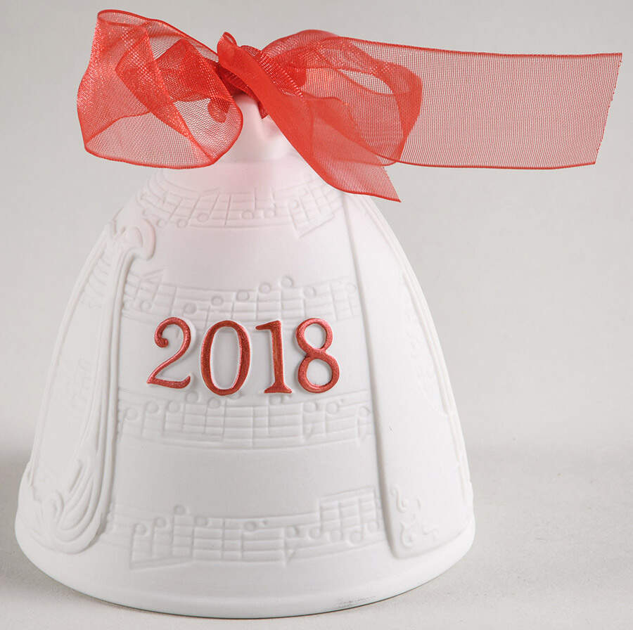 Annual Christmas Bell 2018 Re-Deco Red L8439 - Boxed by Lladro-1