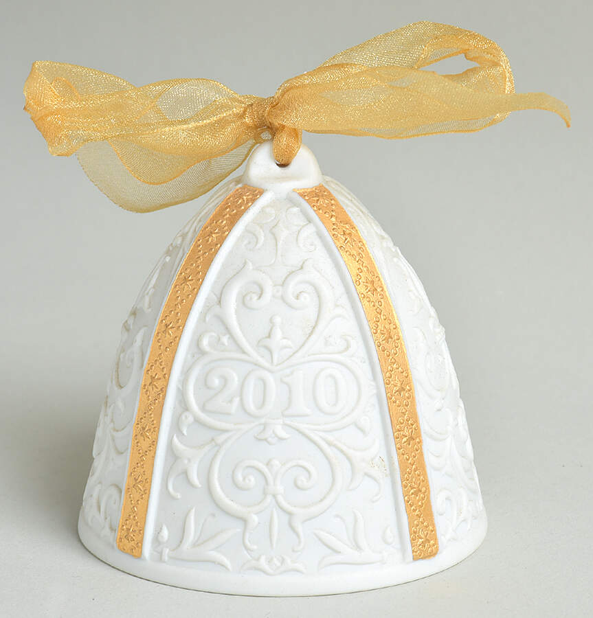 Annual Christmas Bell 2010 Re-Deco Gold-L8341 - Boxed by Lladro-1