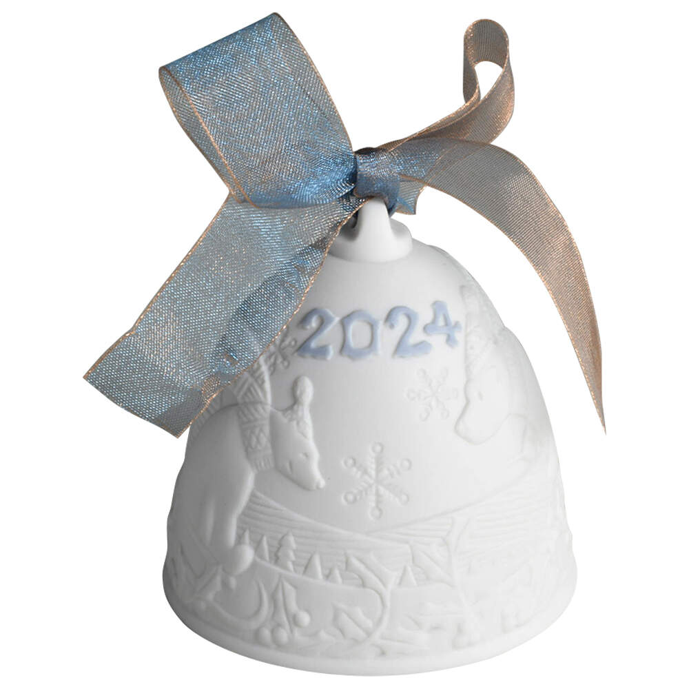 Annual Christmas Bell 2024 Annual Bell-Blue - No Box by Lladro-1
