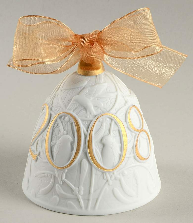 Annual Christmas Bell 2008-L7140g Re-Deco - Boxed by Lladro-1