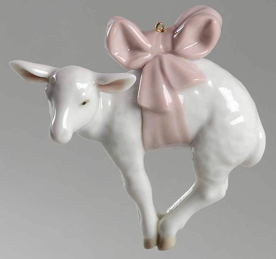 Lladro Christmas Ornament-Figural Nativity Lamb - No Box by Lladro-1